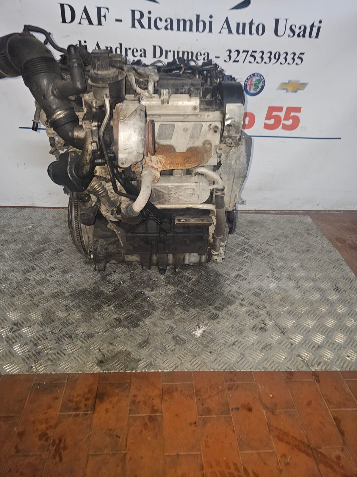 MOTORE VW POLO/AUDI A1, A3 1.6DIESEL KM 141.000 2009-2014 COD CAY - immagine 2