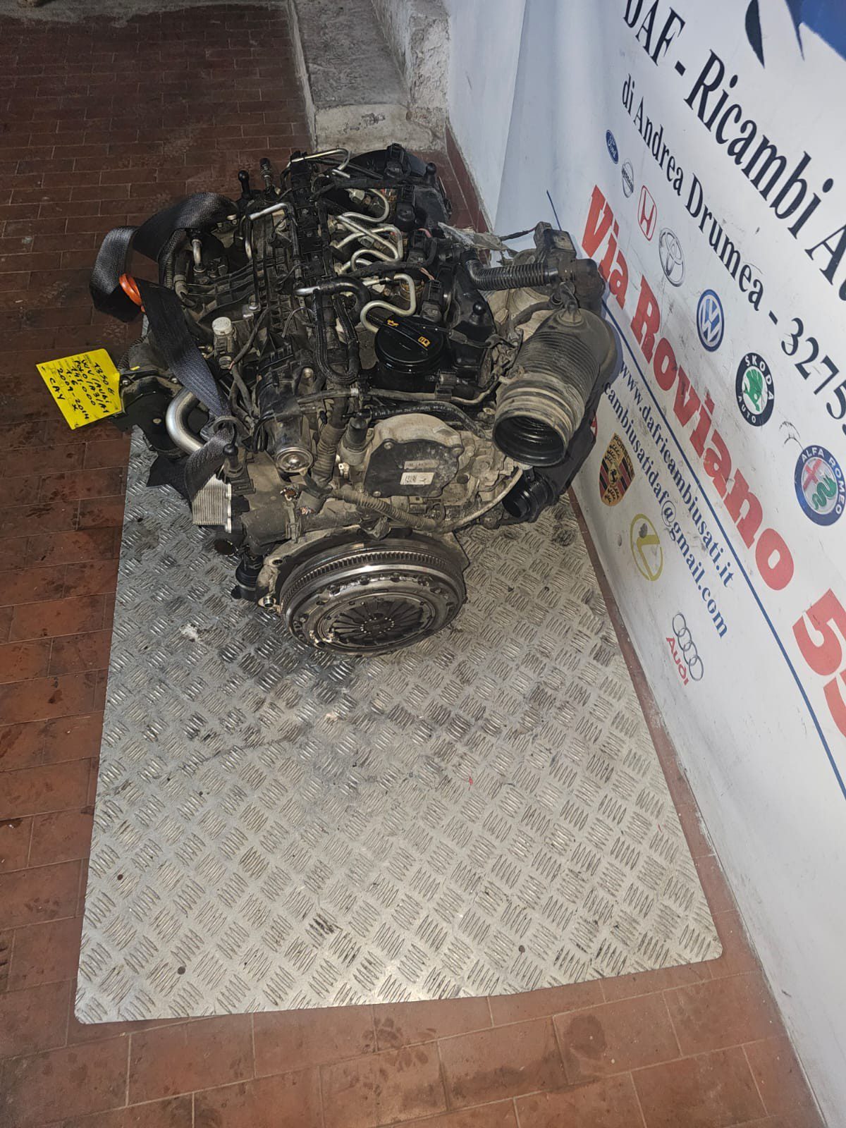 MOTORE VW POLO/AUDI A1, A3 1.6DIESEL KM 141.000 2009-2014 COD CAY - immagine 4