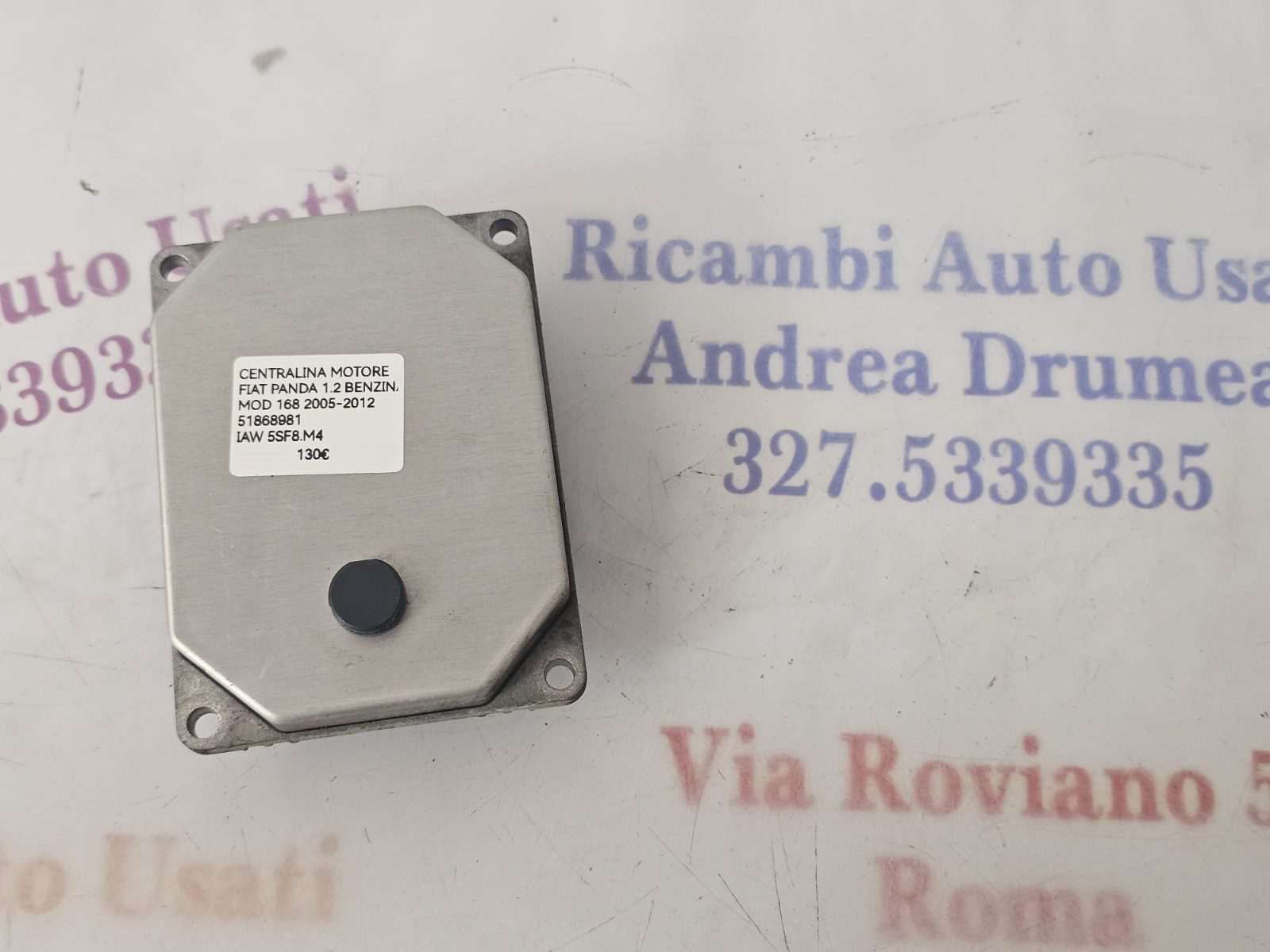 CENTRALINA MOTORE FIAT PANDA 1.2 BENZI MOD 168 05/12 IAW 5SF8.M4 12V 51868981