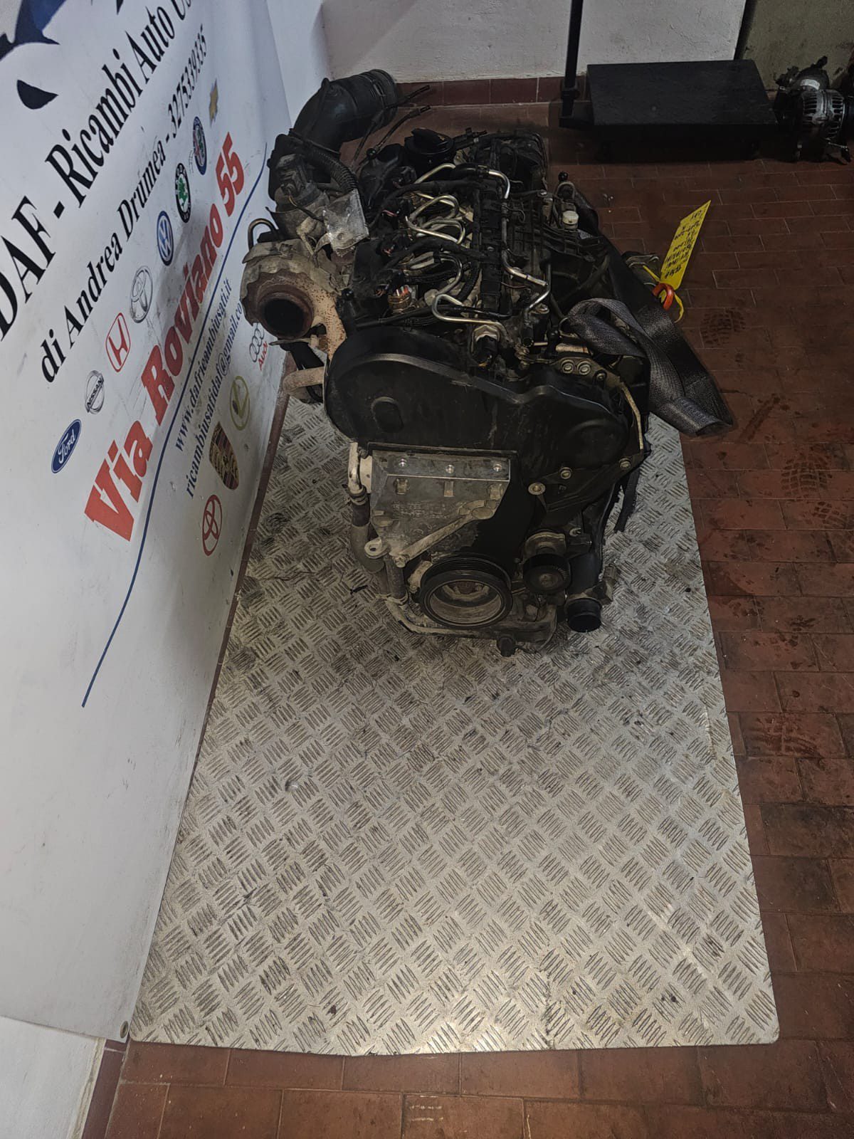 MOTORE VW POLO/AUDI A1, A3 1.6DIESEL KM 141.000 2009-2014 COD CAY - immagine 6