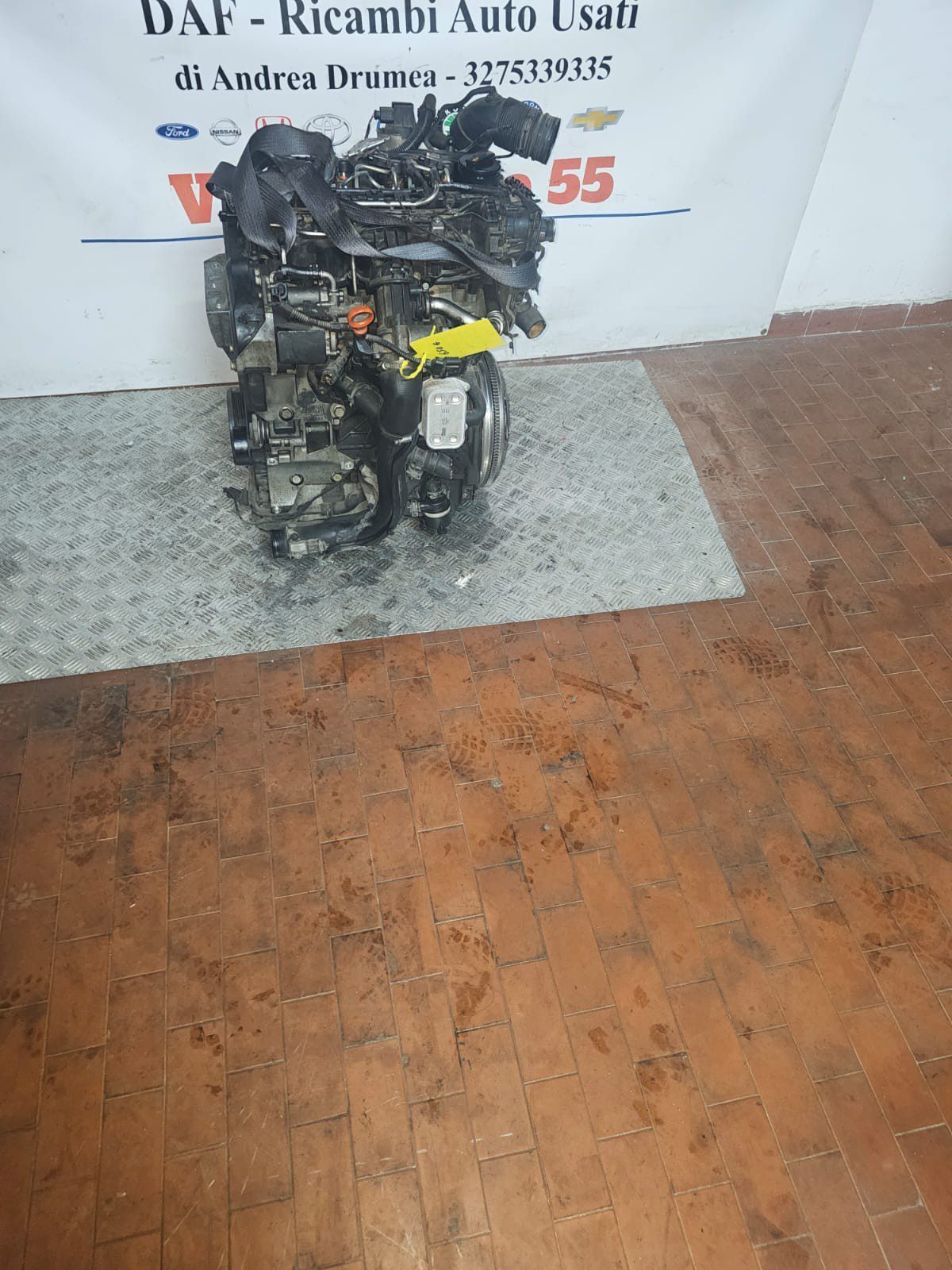 MOTORE VW POLO/AUDI A1, A3 1.6DIESEL KM 141.000 2009-2014 COD CAY - immagine 8