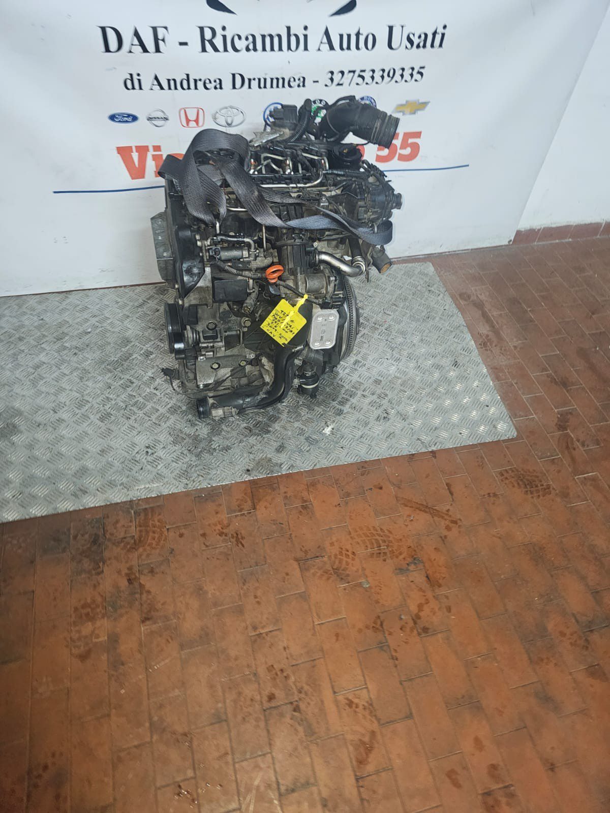 MOTORE VW POLO/AUDI A1, A3 1.6DIESEL KM 141.000 2009-2014 COD CAY - immagine 9