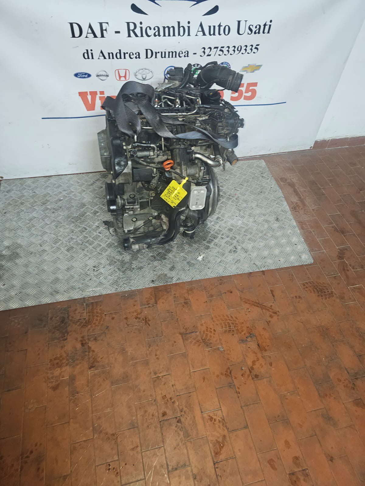 MOTORE VW POLO/AUDI A1, A3 1.6DIESEL KM 141.000 2009-2014 COD CAY - immagine 10