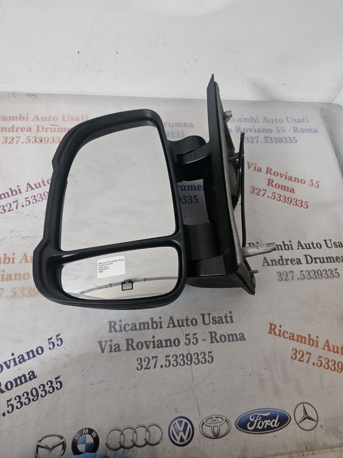 SPECCHIETTO RETROVISORE SX FIAT DUCATO/PEUGEOT BOXER CITROEN JUMPER COD 7354809310