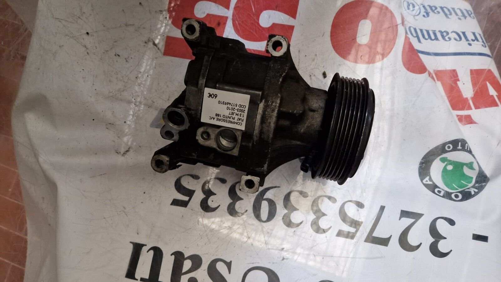 COMPRESSOR FIAT PUNTO 188 1.3 M-JET 2003-2010 COD 517469310