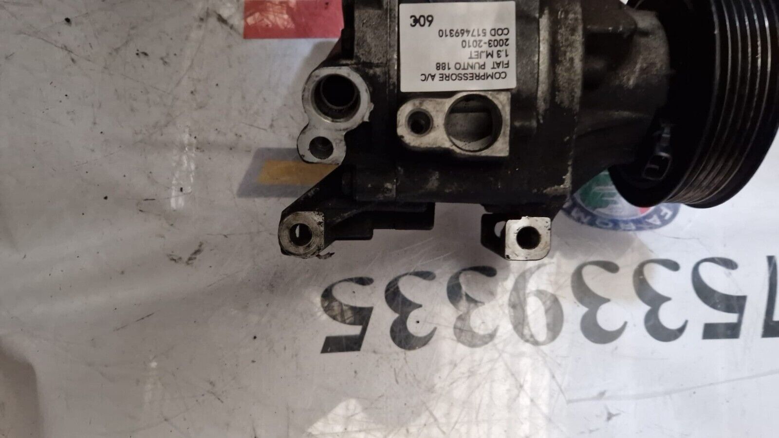 COMPRESSOR FIAT PUNTO 188 1.3 M-JET 2003-2010 COD 517469310 - immagine 5