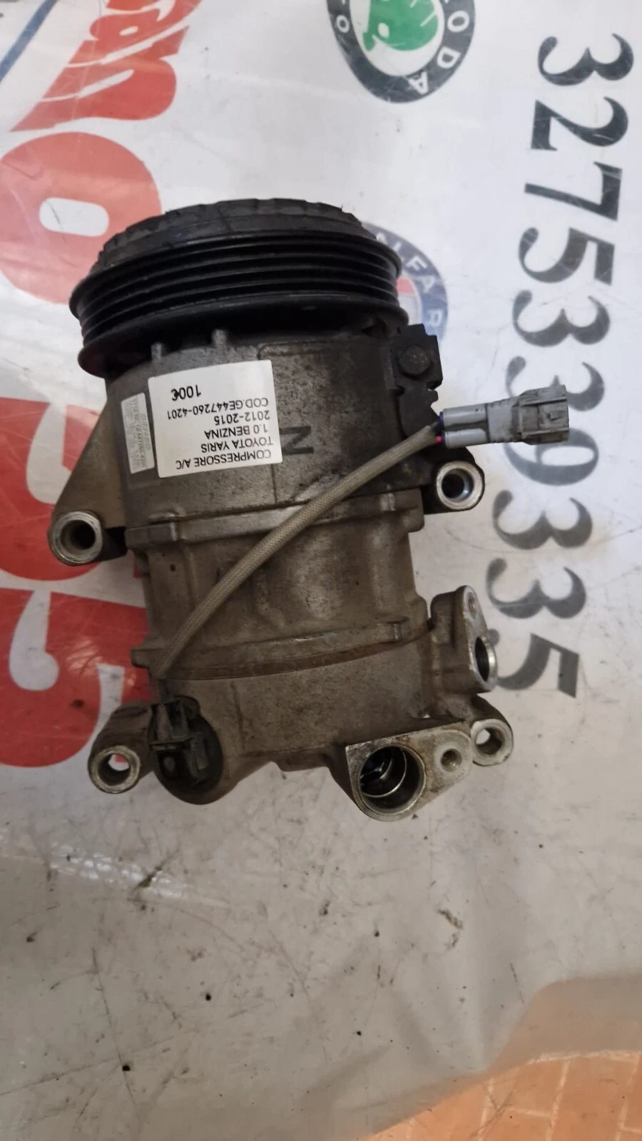 Compressore Toyota Yaris 1.0 benzina 2012-2015 cod GE 447260-4201