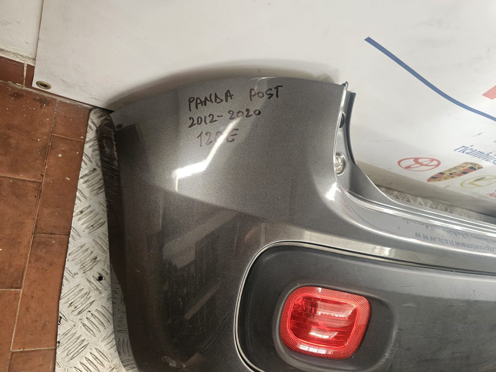 paraurti posteriori fiat panda 2012-2020 bumper fiat panda 2012-2020 - immagine 4