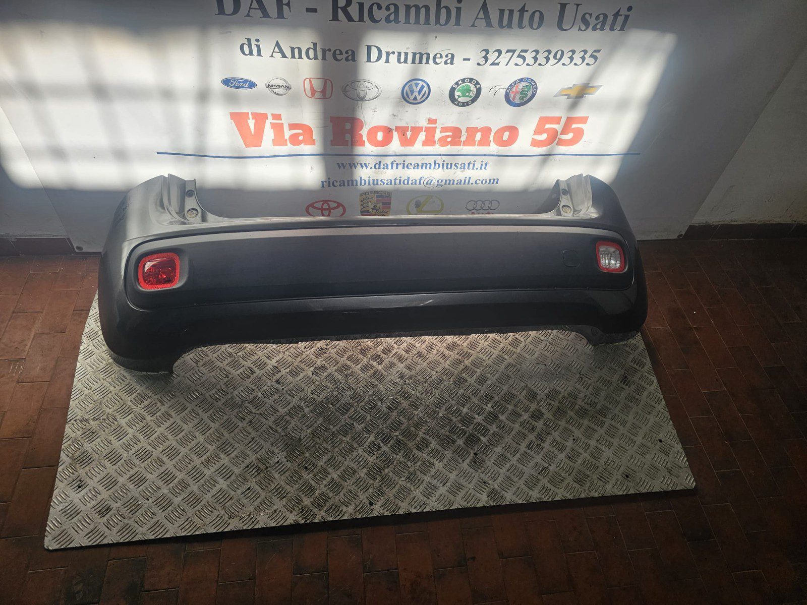 paraurti posteriori fiat panda 2012-2020 bumper fiat panda 2012-2020 - immagine 5