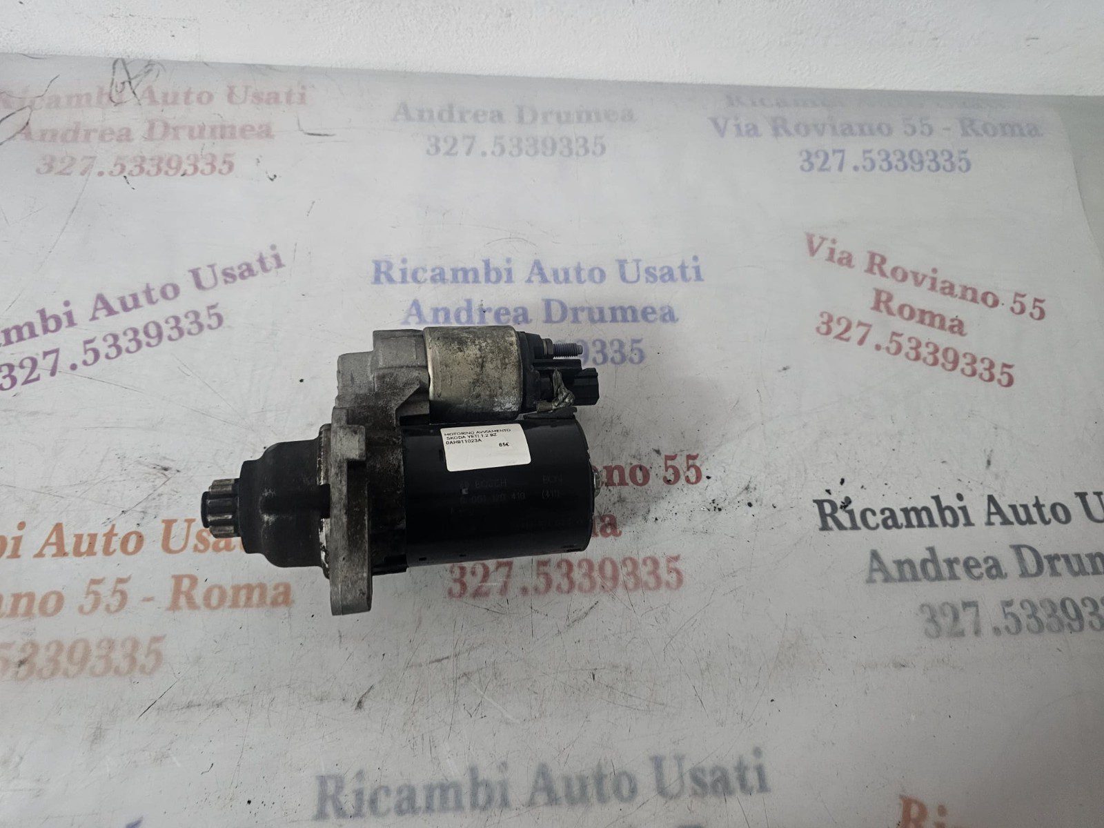 MOTORINO AVVIAMENTO SKODA YETI 1.2 BENZINA BOSCH 0001129410 12V - immagine 6