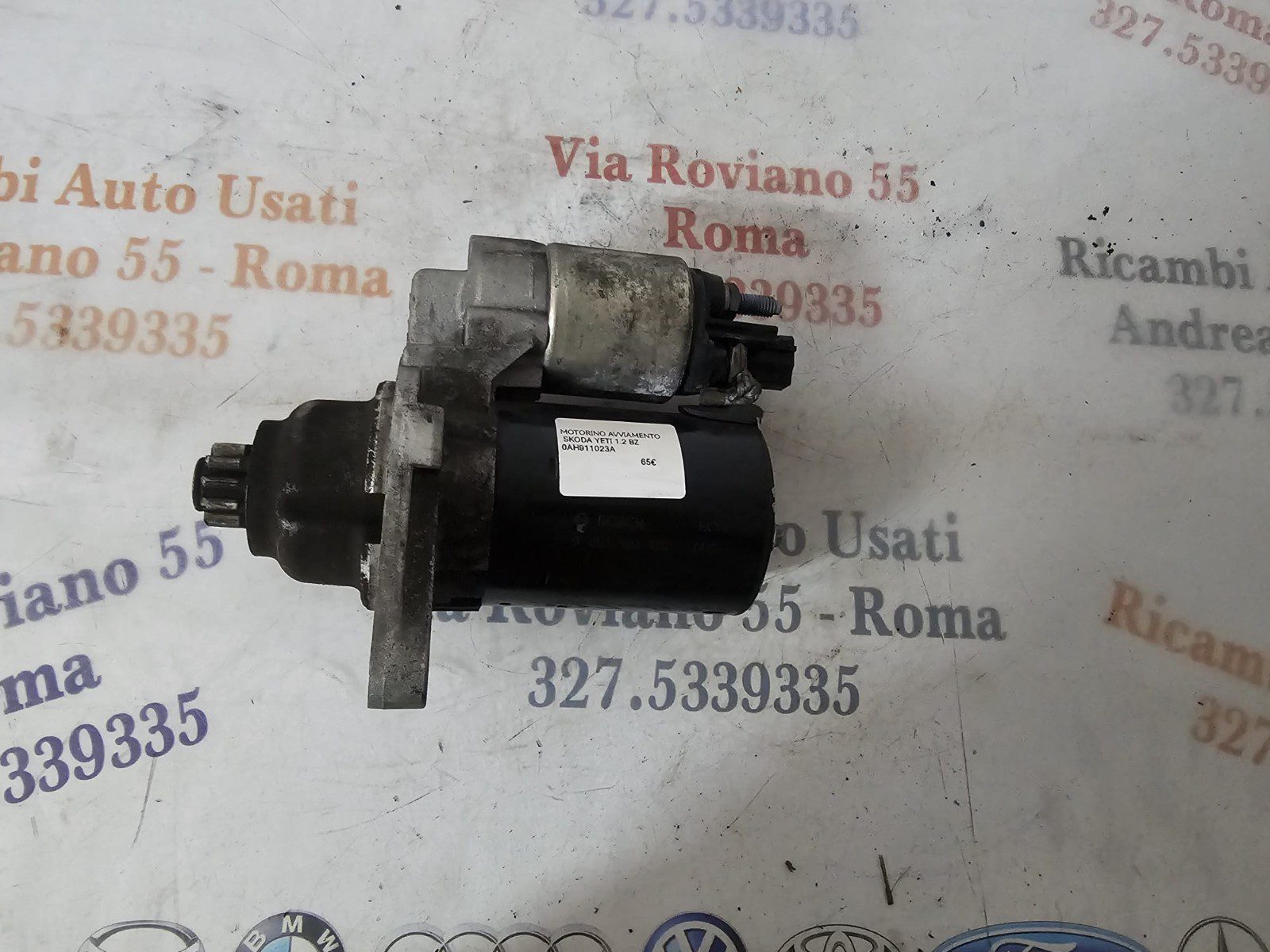 MOTORINO AVVIAMENTO SKODA YETI 1.2 BENZINA BOSCH 0001129410 12V - immagine 9