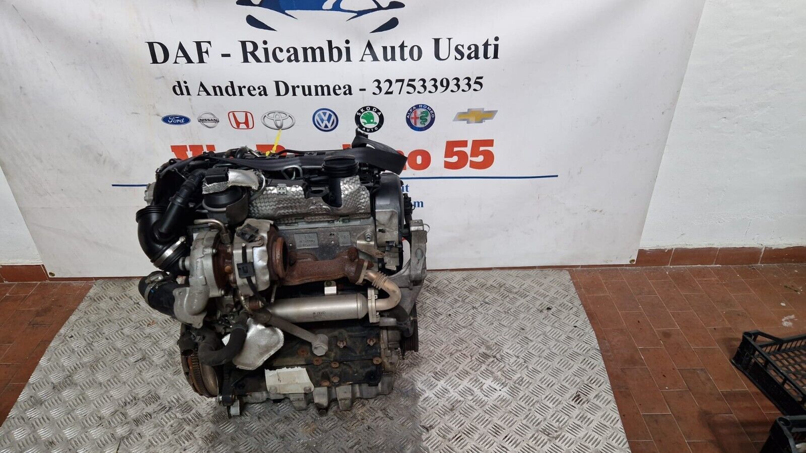 MOTORE VOLKSWAGEN PASSAT 2.0 DIESEL 2008-2014 KM 146.000 CBA