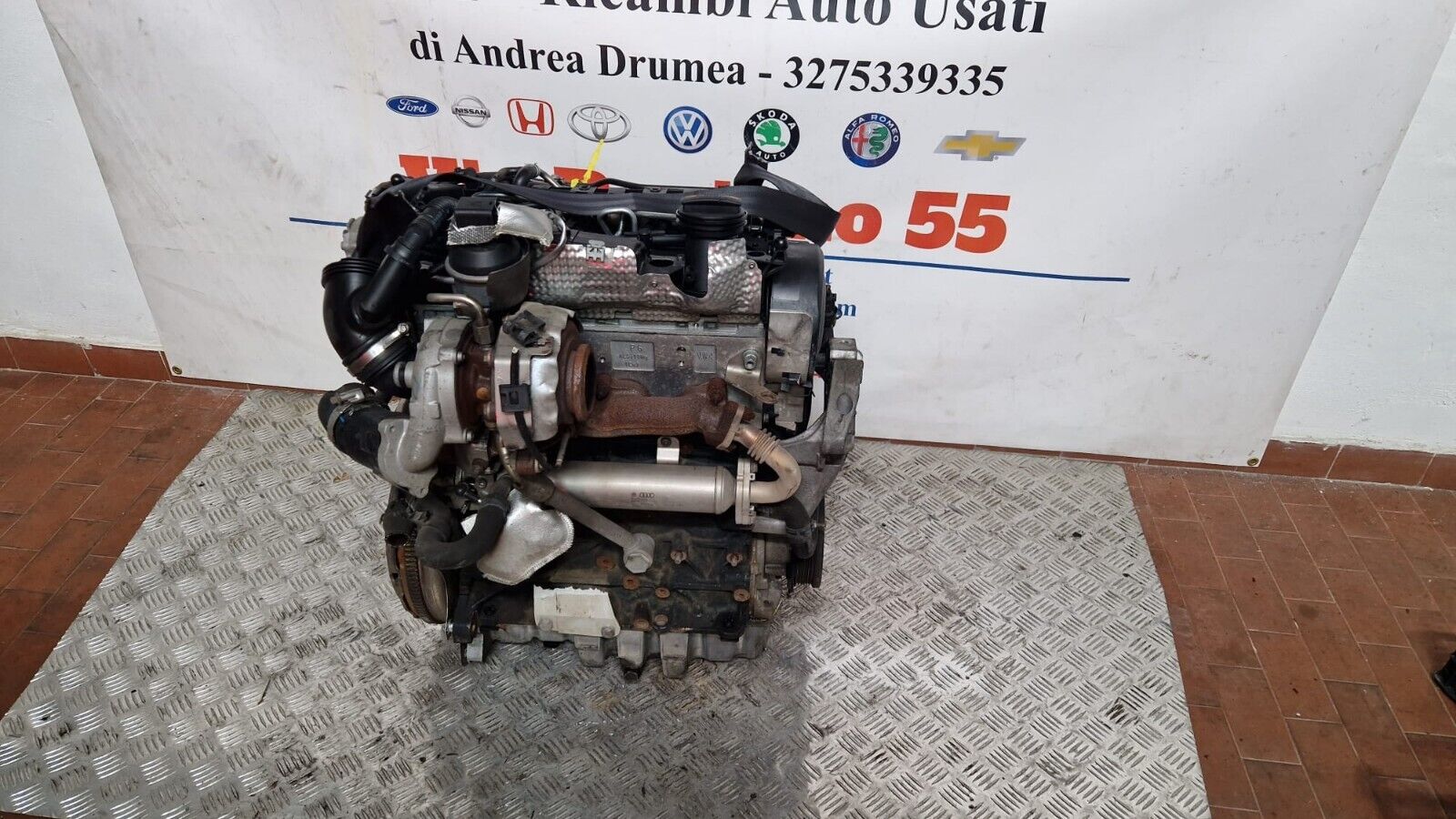 MOTORE VOLKSWAGEN PASSAT 2.0 DIESEL 2008-2014 KM 146.000 CBA - immagine 2