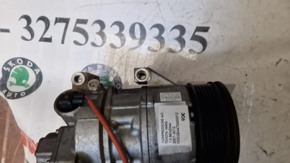 COMPRESSORE TOYOTA YARIS 1.0 BENZINA 2007-2012 COD GE4472603312 - immagine 2