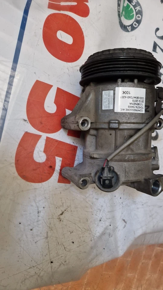 Compressore Toyota Yaris 1.0 benzina 2012-2015 cod GE 447260-4201 - immagine 5