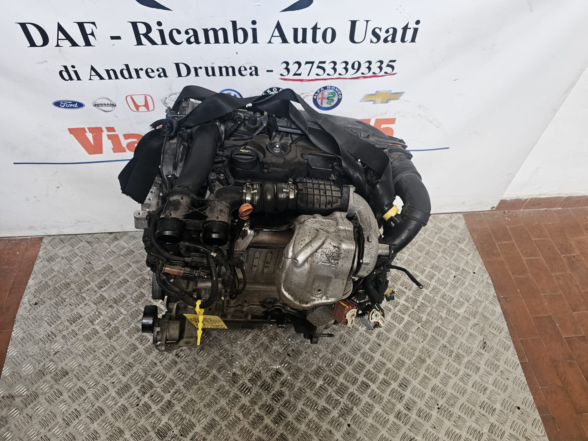 MOTORE COMPLETO CITROEN C4/BERLINGO/PEUGEOT KM 166.000 1.6 DIESEL COD 9H06 / 9HC - immagine 6