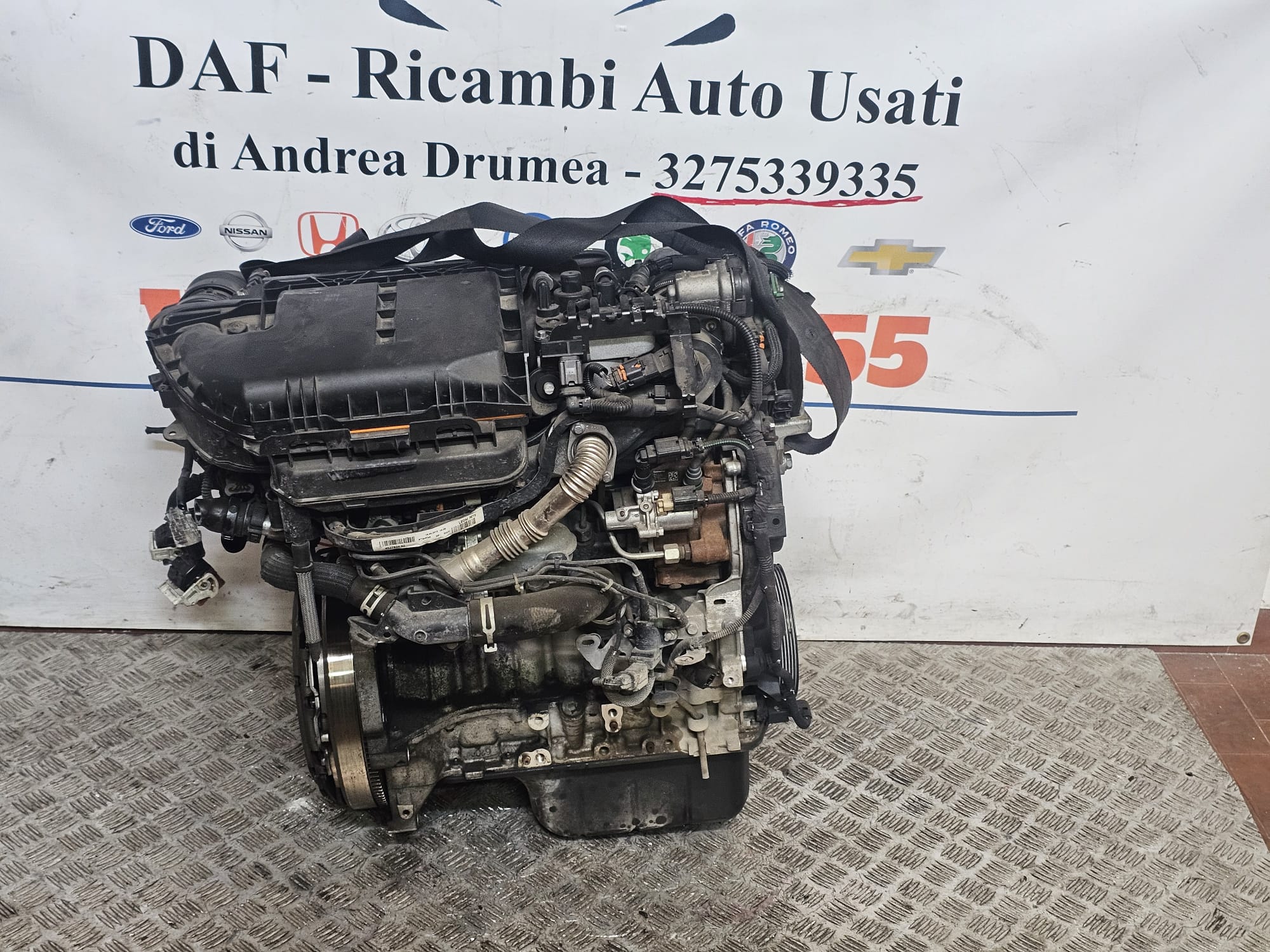 MOTORE COMPLETO CITROEN C4/BERLINGO/PEUGEOT KM 166.000 1.6 DIESEL COD 9H06 / 9HC