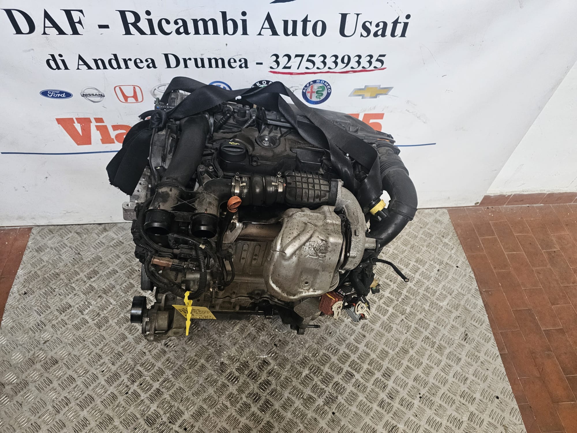 MOTORE COMPLETO CITROEN C4/BERLINGO/PEUGEOT KM 166.000 1.6 DIESEL COD 9H06 / 9HC - immagine 5