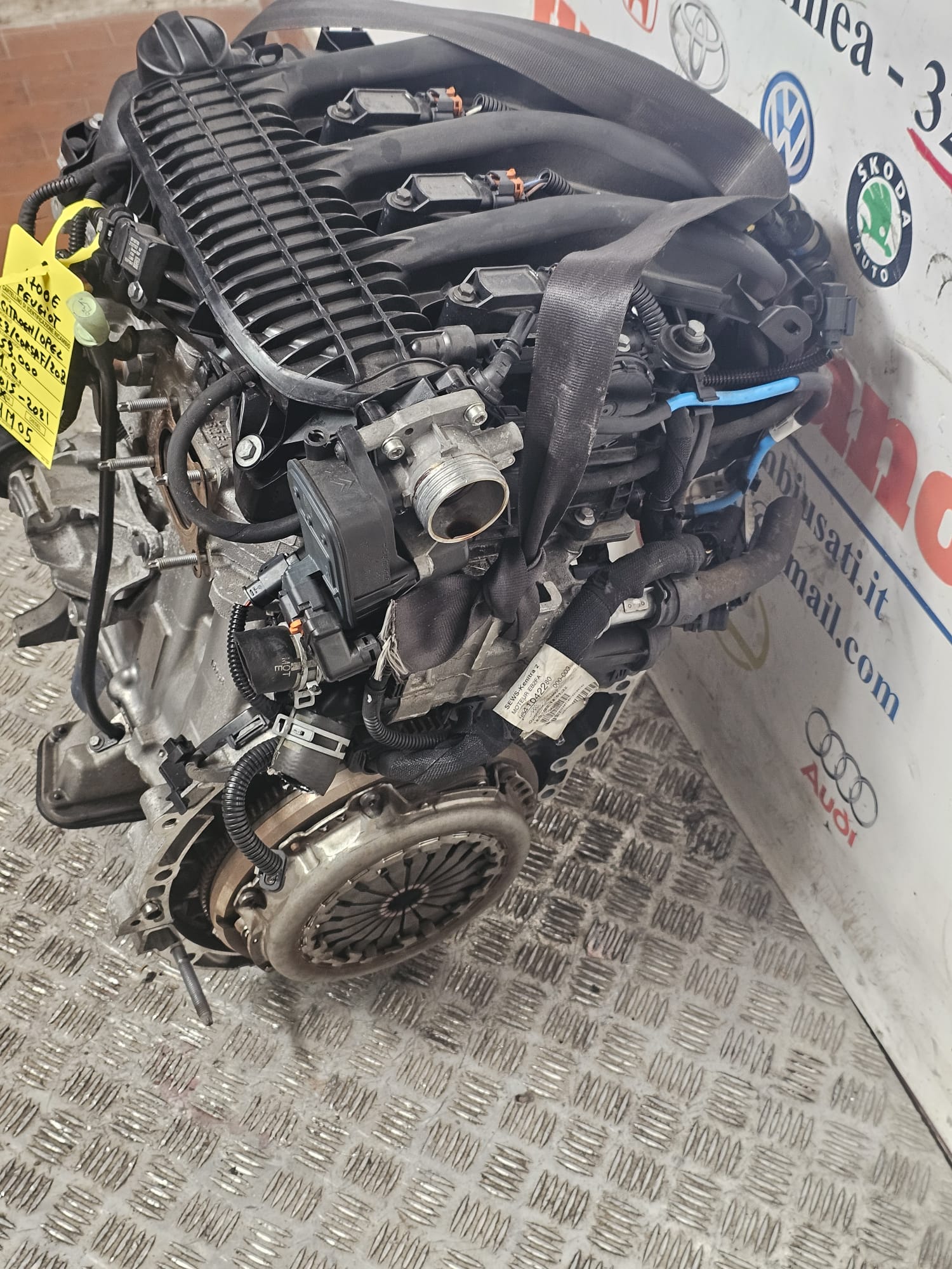 MOTORE COMPLETO CITROEN C3/PEUGEOT 208/OPEL CORSA F KM 53.000 1.2 BZ COD HM05 - immagine 6