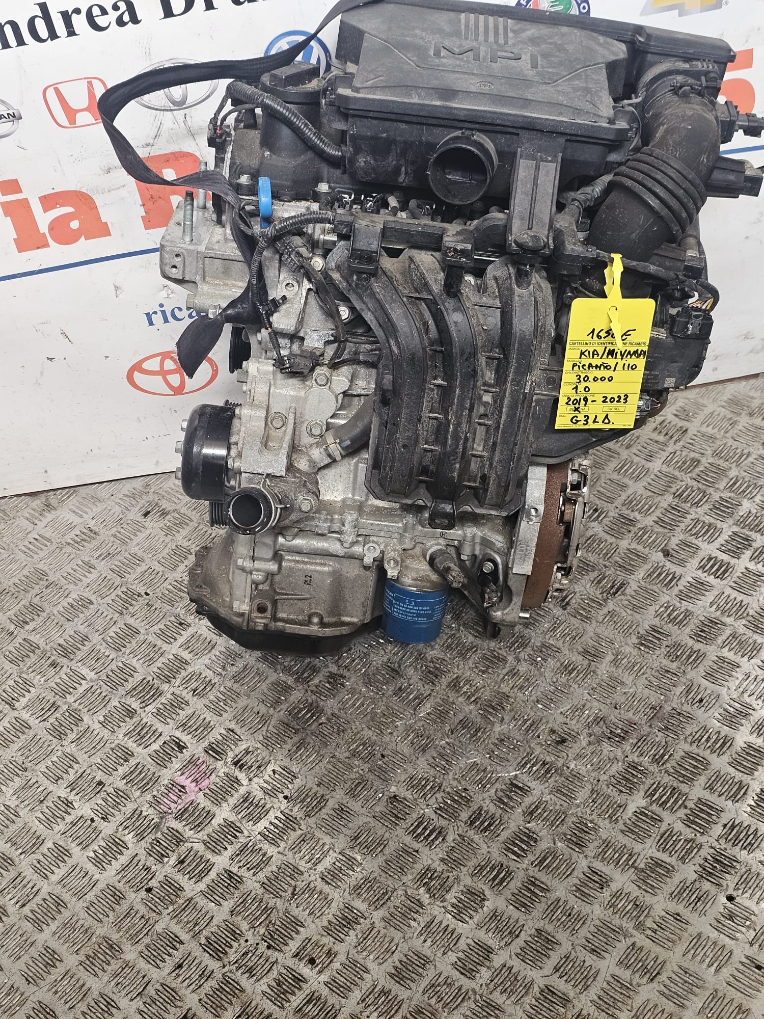 MOTORE KIA PICANTO /HYUNDAI I10 KM 30.000 2019-2023 1.0 BENZINA COD G3LD - immagine 8