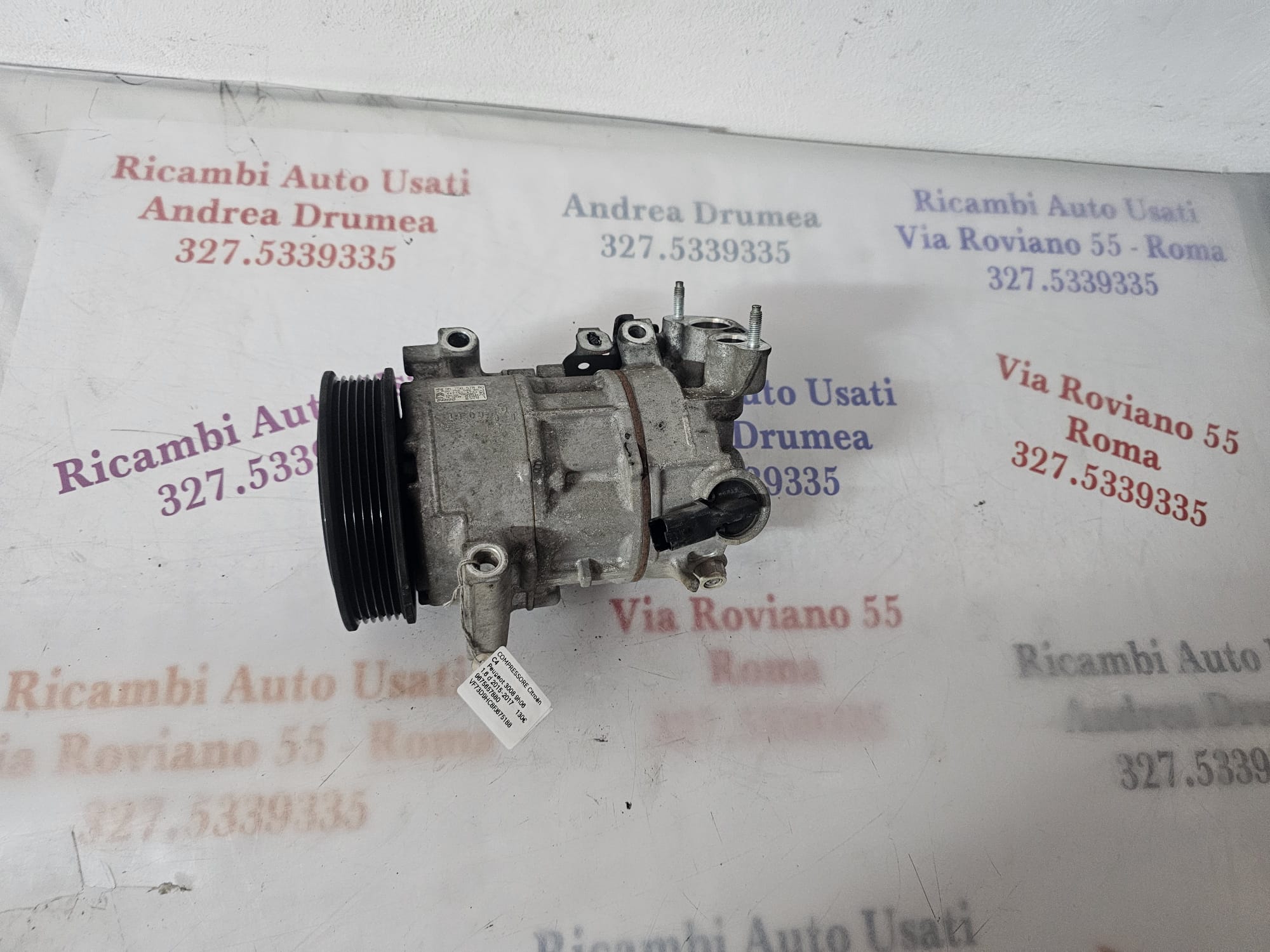 COMPRESSORE CITROEN C4 /PEUGEOT 3008 1.6 D 2015-2017 9675657880 - immagine 7
