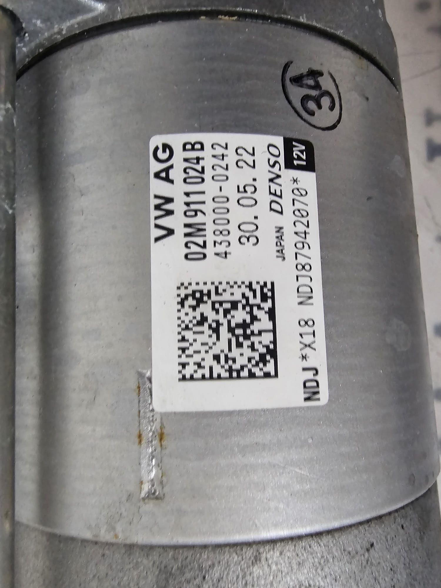 MOTORINO AVVIAMENTO VW / AUDI / SKODA COD 02M911024B 2.0 DIESEL CAMBIO MANUALE - immagine 4