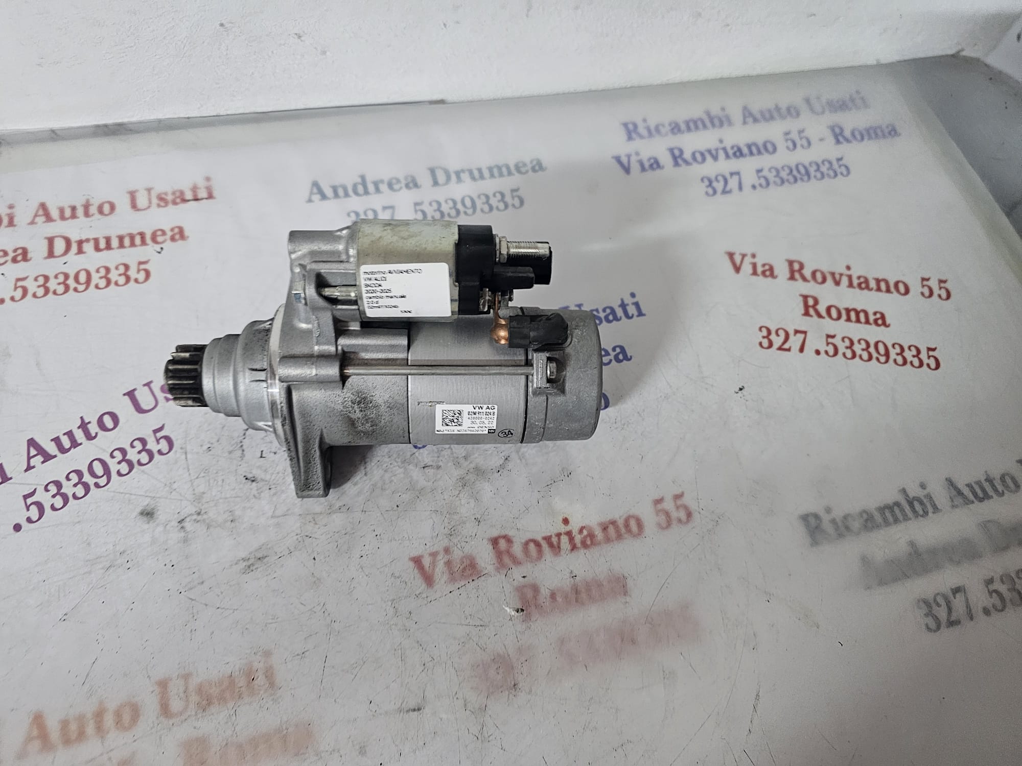 MOTORINO AVVIAMENTO VW / AUDI / SKODA COD 02M911024B 2.0 DIESEL CAMBIO MANUALE