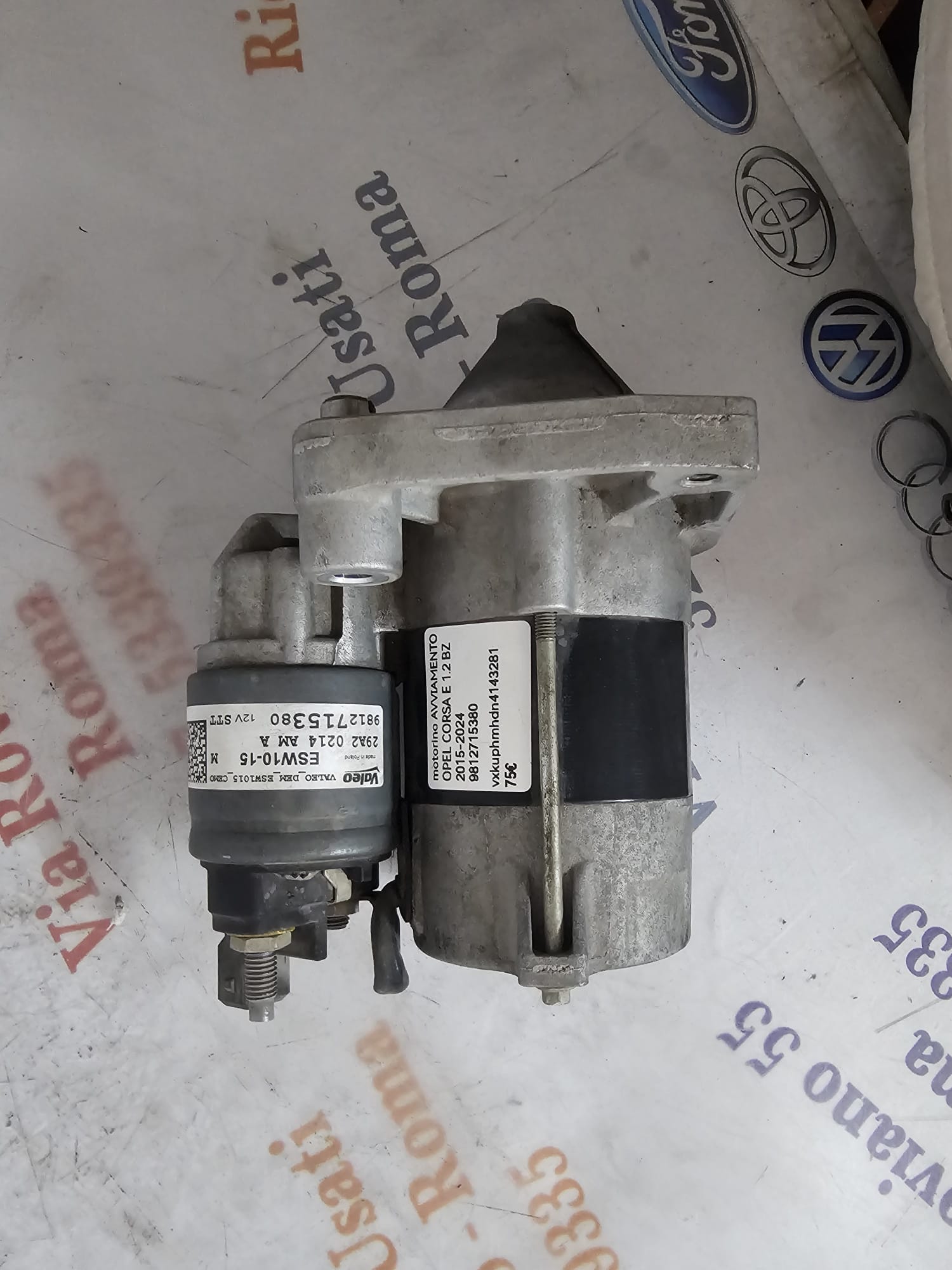 MOTORINO AVVIAMENTO OPEL CORSA E 1.2 BENZINA 2015-2024 COD 9812715380 - immagine 7