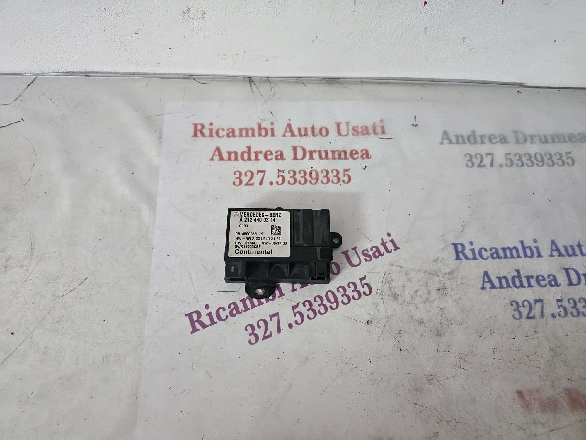 CENTRALINA POMPA GASOLIO 2.2 DIESEL MERCEDES CLASSE C W024/E W212 COD A2124400314 - immagine 4