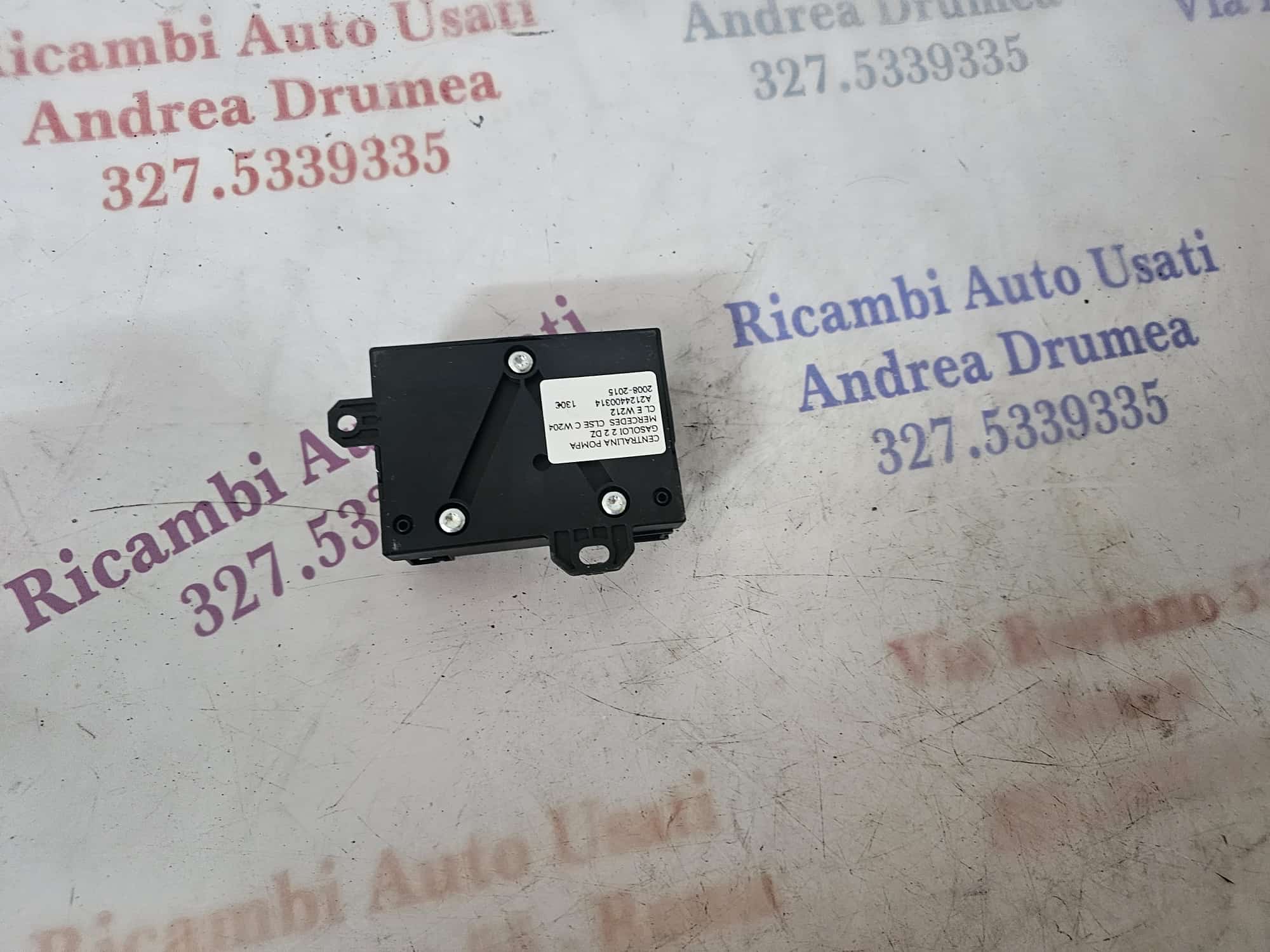 CENTRALINA POMPA GASOLIO 2.2 DIESEL MERCEDES CLASSE C W024/E W212 COD A2124400314 - immagine 2