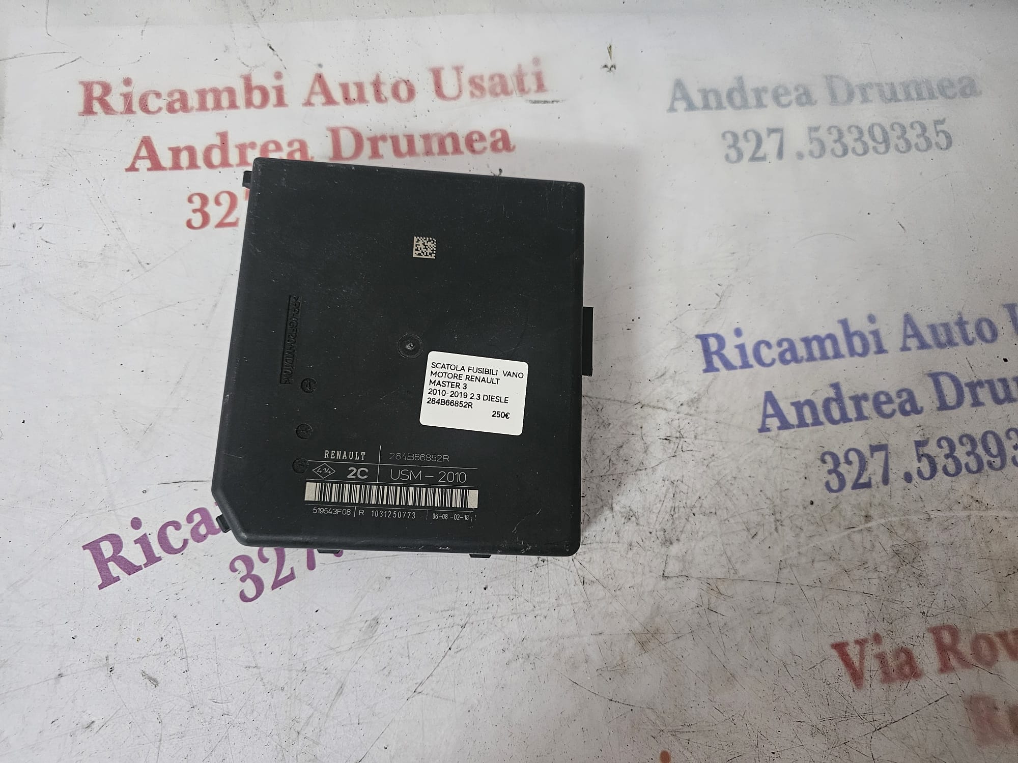SCATOLA FUSIBILI VANO MOTORE RENAULT MASTER 3 2.3 DIESE 2010-2019 COD 284B66852R