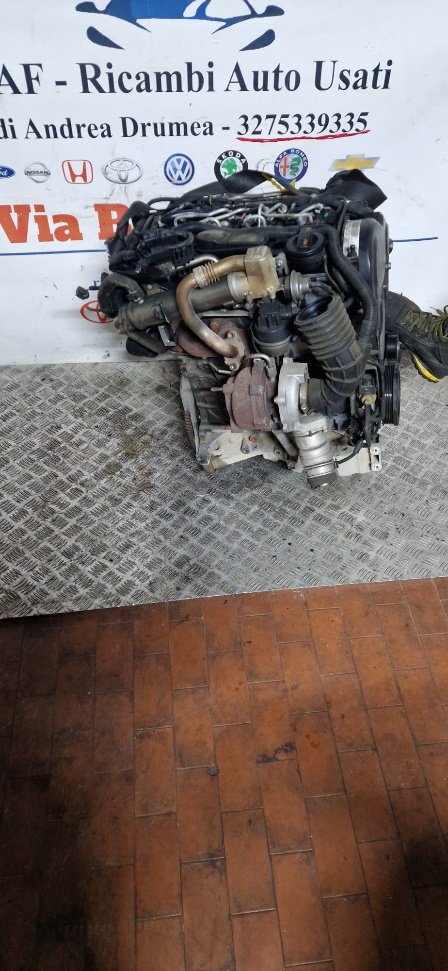 MOTORE COMPLETO AUDI A4 Q5 2.0 DIESEL KM 178.000 2008-2013 COD CAGA - immagine 3