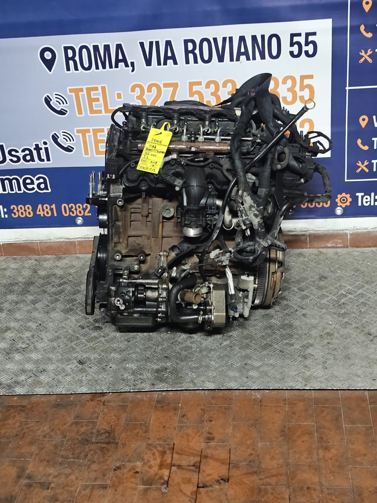 MOTORE FORD TRANSIT 2.2 DIESEL KM 186.000 2012-2018 COD CYFA/ CYFB/ CYFC/CYFD - immagine 4