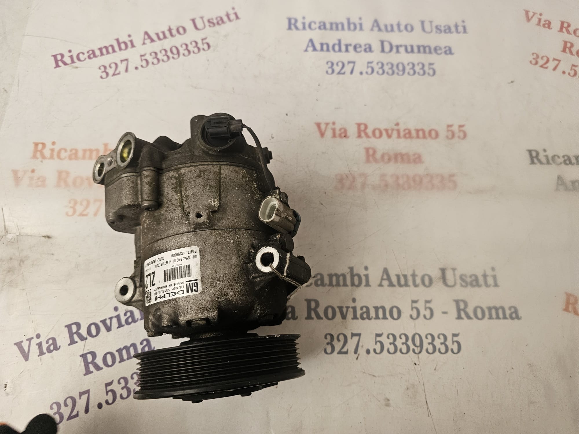 COMPRESSORE OPEL ASTRA J 1.4 BZ A14XER 2010-2015 COD 08260235501.B