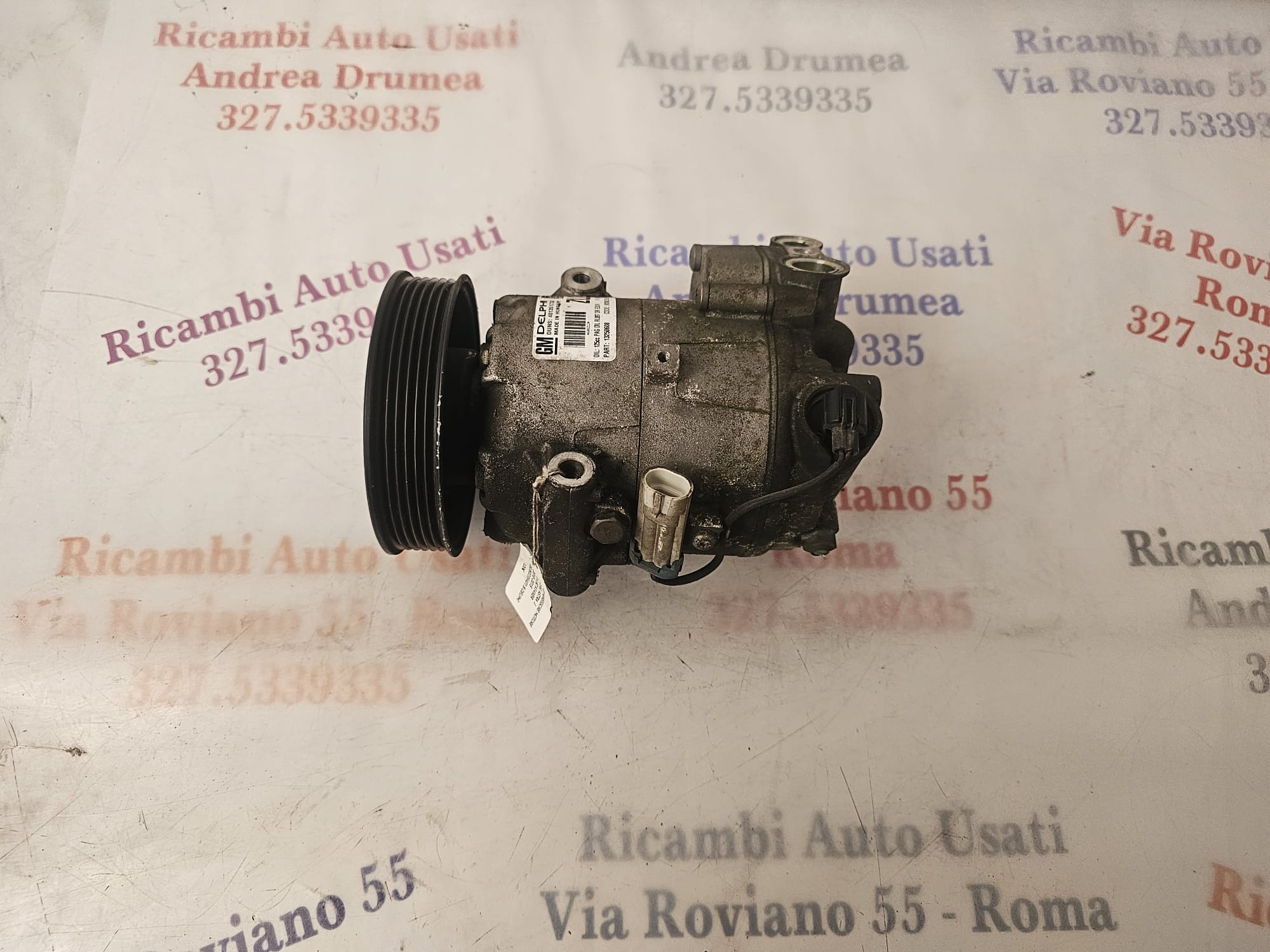 COMPRESSORE OPEL ASTRA J 1.4 BZ A14XER 2010-2015 COD 08260235501.B - immagine 6