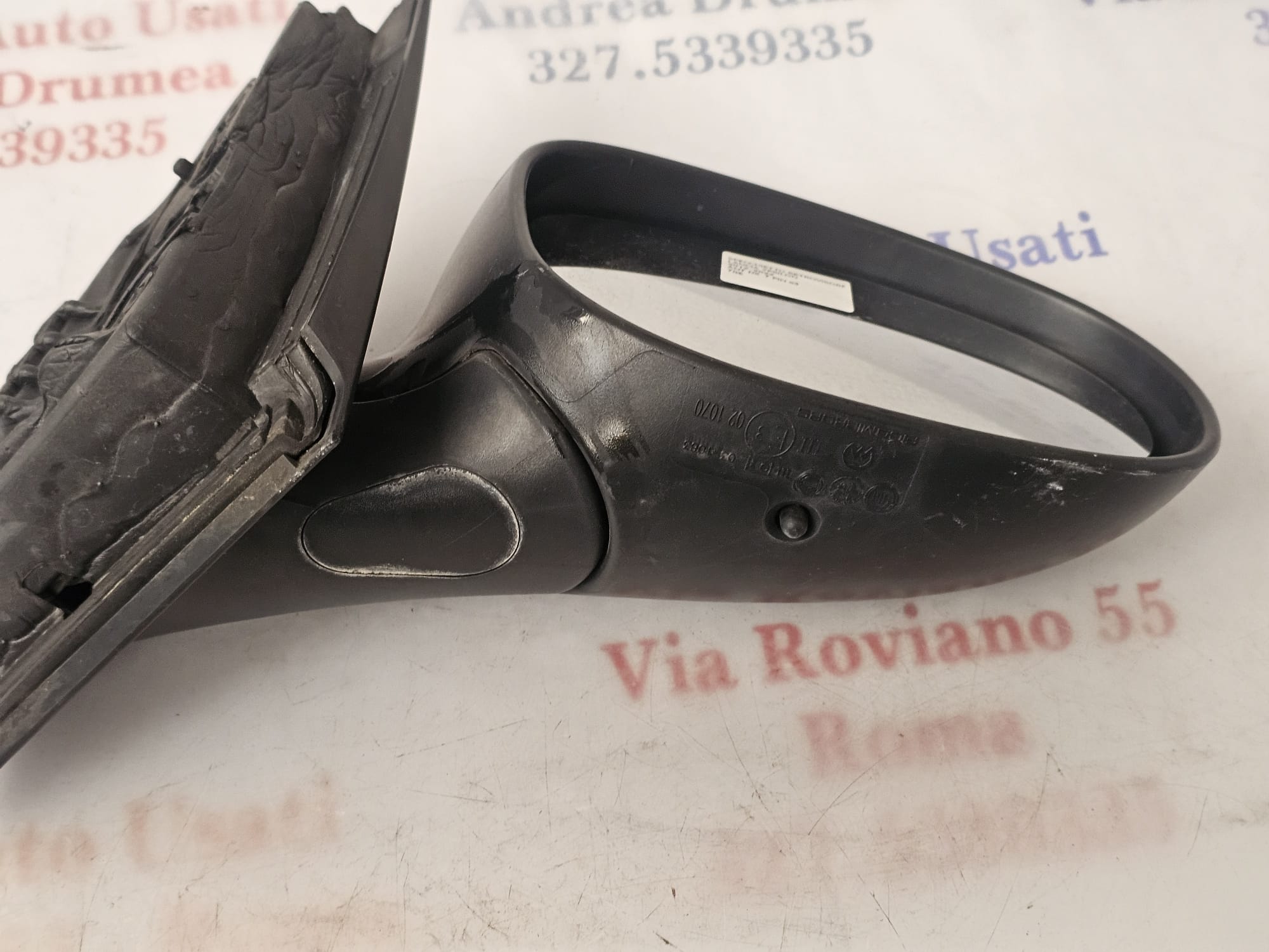 SPECCHIETTO RETROVISORE LANCIA YPSILON DX 2012-2022 PIN 7 E3 - immagine 4
