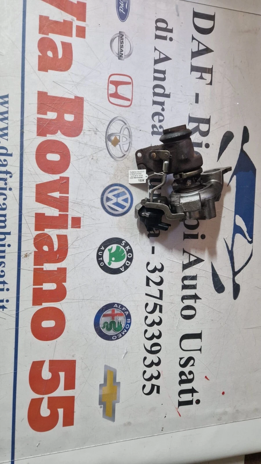 TURBINA PEUGEOT /CITROéN /FORD 1.6 D 2012-2018 COD 9804945280 - immagine 8