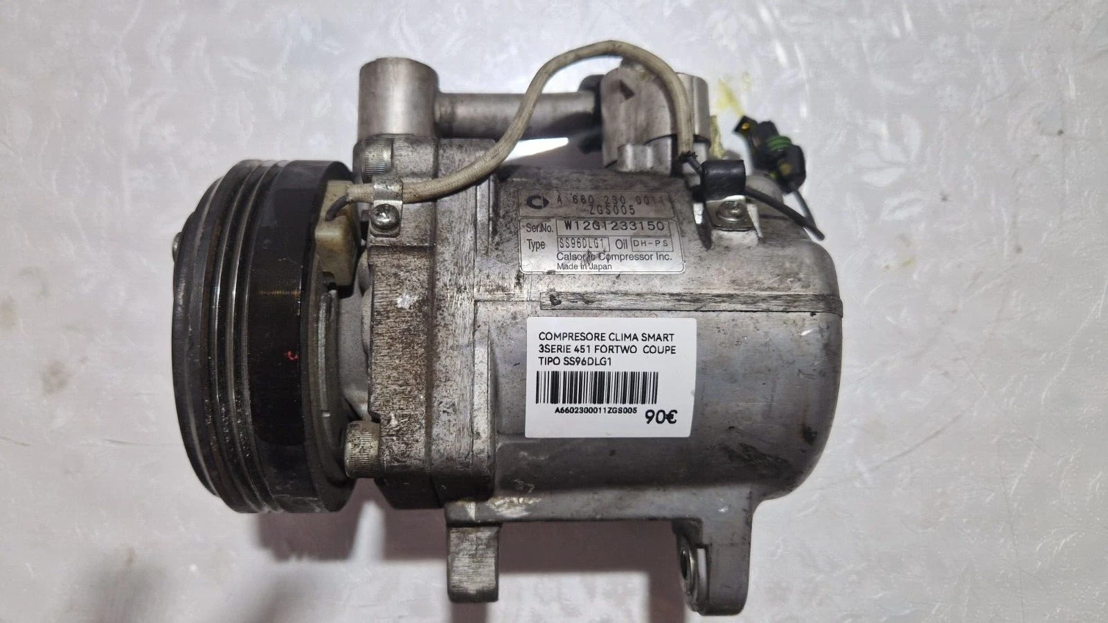 Compressore clima SMART 3 Serie 451 Fortwo Coupe Tipo SS96DLG1