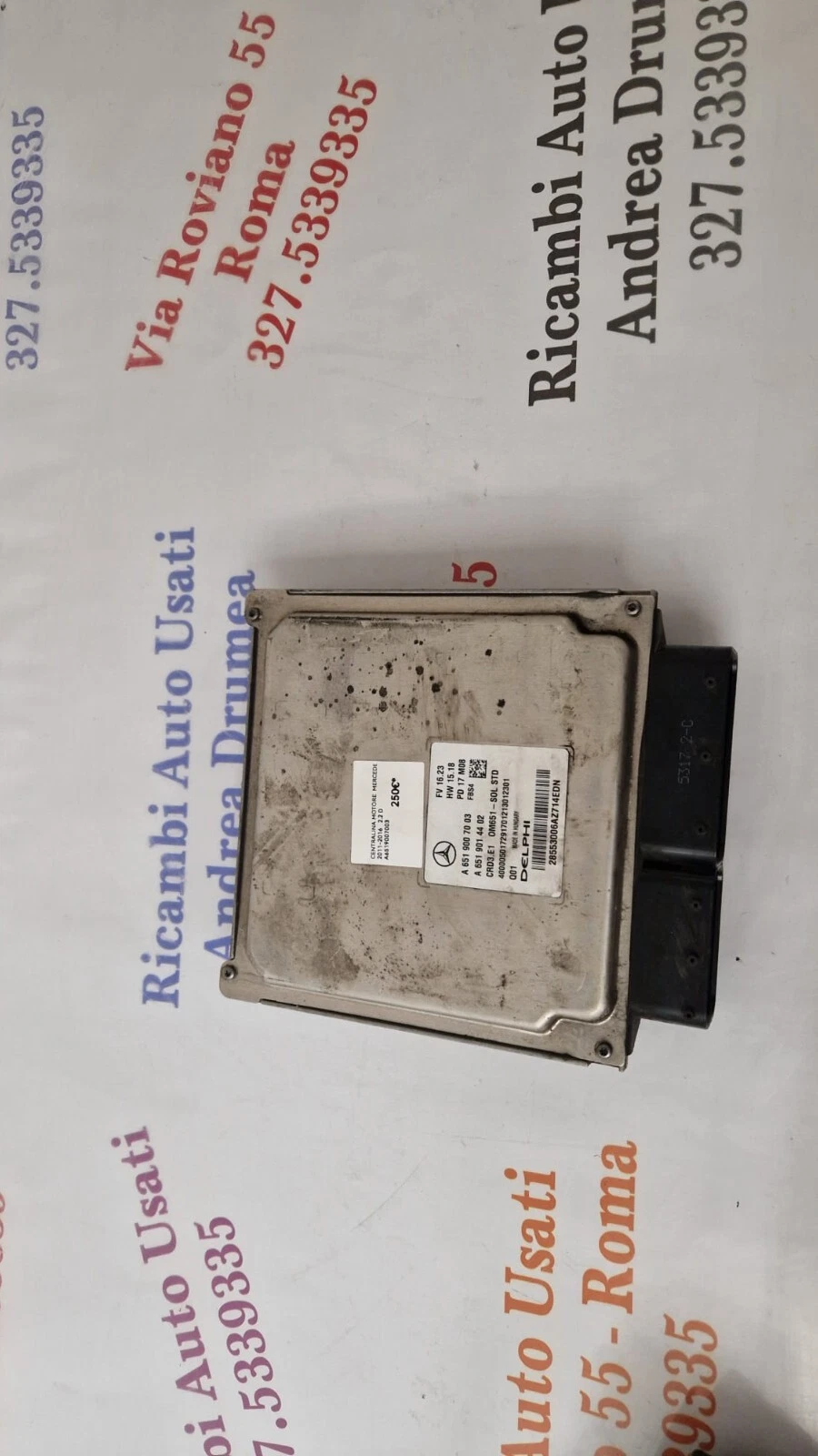 CENTRALINA MOTORE MERCEDES 2011-2016 2.2 D DELPHI A6519007003 - immagine 6