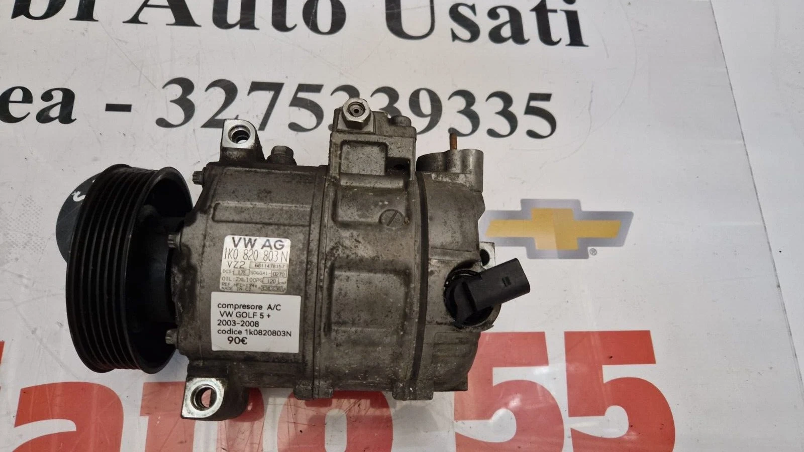 Compressore A/C VW Golf 5 + 2003-2008 Codice 1K0820803N