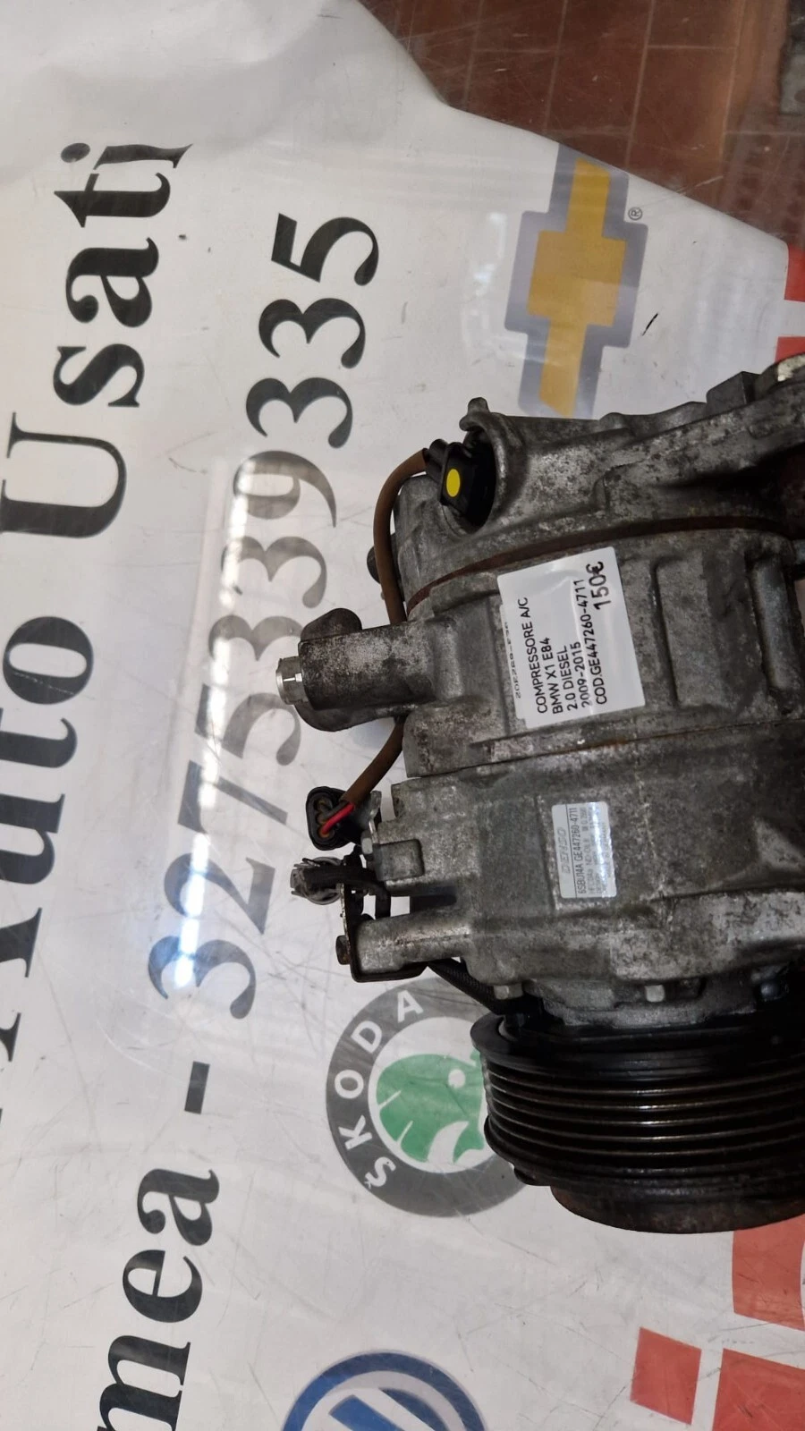 COMPRESSORE X1 E84 2.0 DIESEL 2009-2015 COD GE447260-4711 - immagine 7