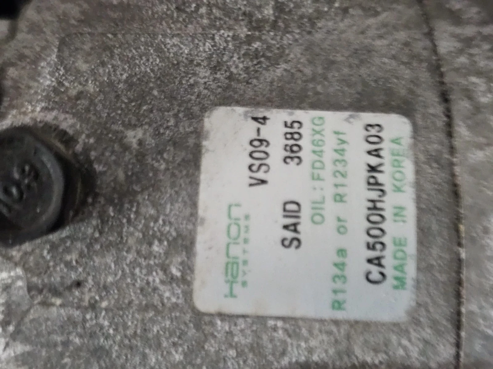 COMPRESSORE KIA PICANTO 1.2 BENZINA 2019-2024 COD CA500HJPKA03 - immagine 2