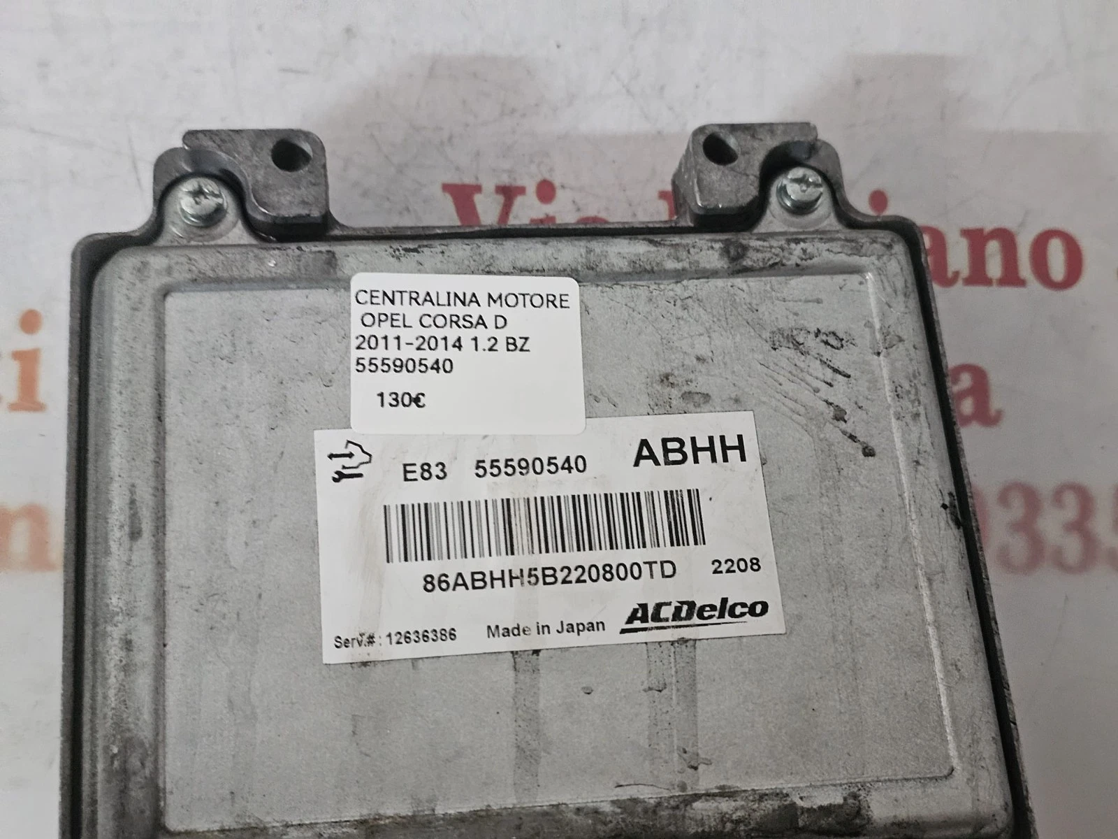 centralina motore opel corsa d 2011-2014 1.2 benzina cod 55590540 - immagine 5