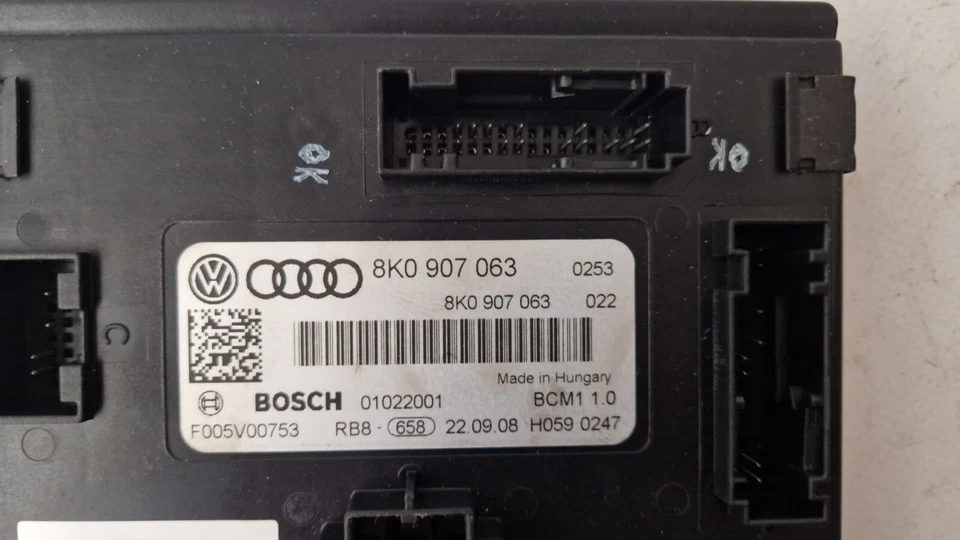 CENTRALINA BODY COMPUTER AUDI A4/A5 2008-2010 8K0907063 BOSCH - immagine 2