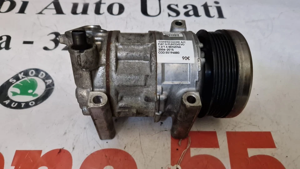 COMPRESSORE FIAT GRANDE PUNTO /EVO 1.2/1.4 BENZINA 2006-2015 COD 55194880 - immagine 5