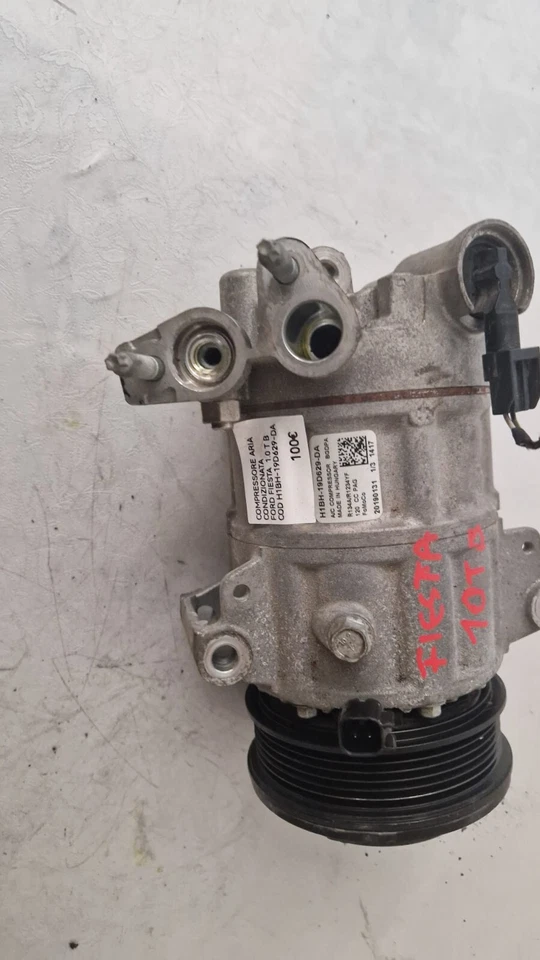 COMPRESSORE A/C FORD FIESTA 1.0 TURBO BENZINA COD H1BH-19D629-DA - immagine 5