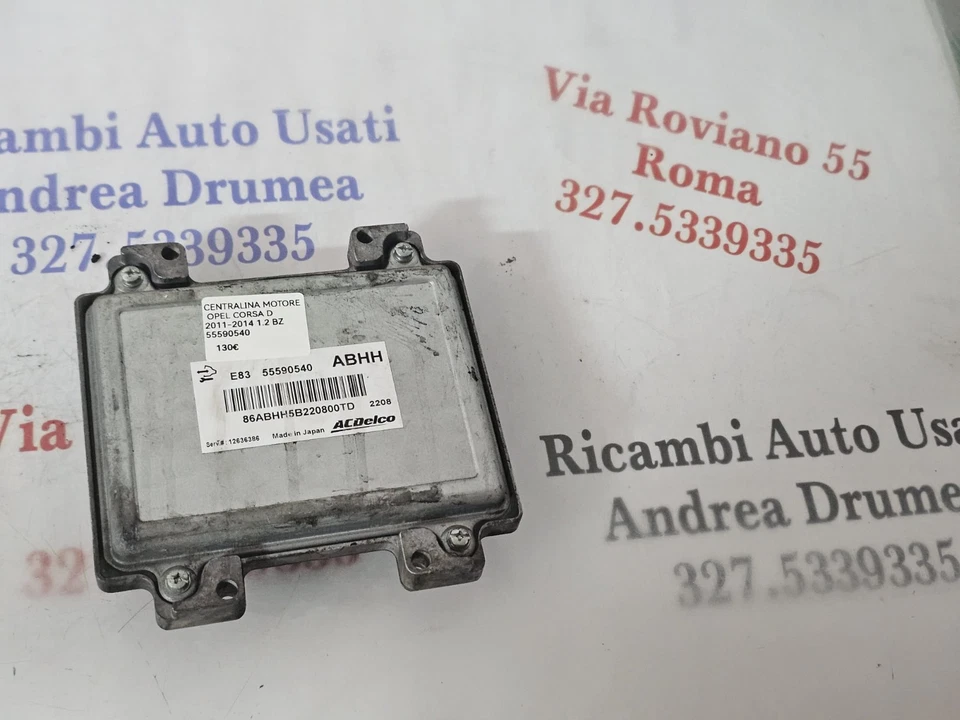 centralina motore opel corsa d 2011-2014 1.2 benzina cod 55590540 - immagine 4