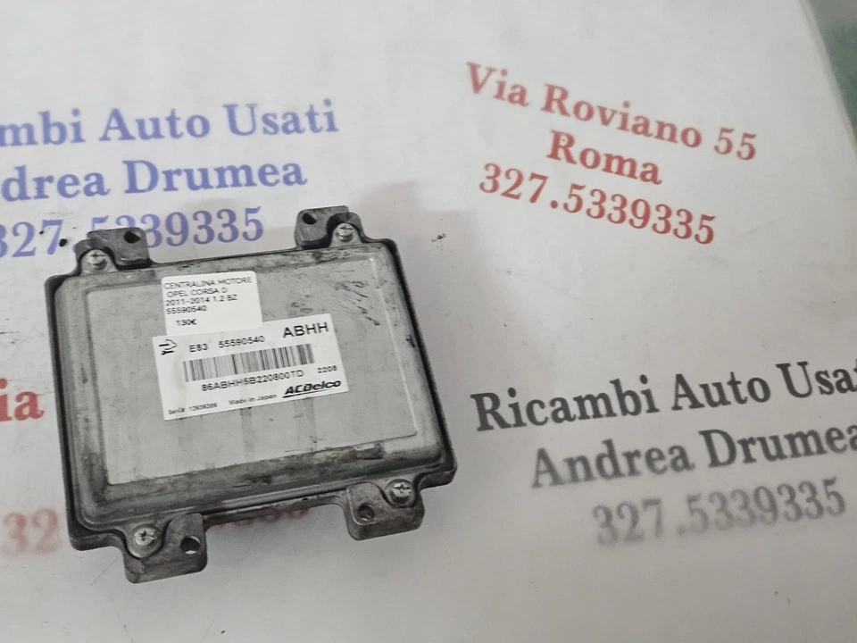 centralina motore opel corsa d 2011-2014 1.2 benzina cod 55590540