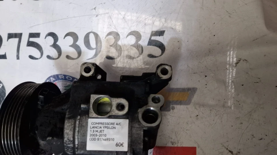 COMPRESSORE FIAT LANCIA YPSILON 1.3 M-JET 2003-2010 COD. 517469310 - immagine 2