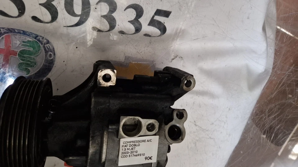 COMPRESSORE CLIMA FIAT DOBLO 1.3 M-JET 2003-2010 COD 517469310 - immagine 2